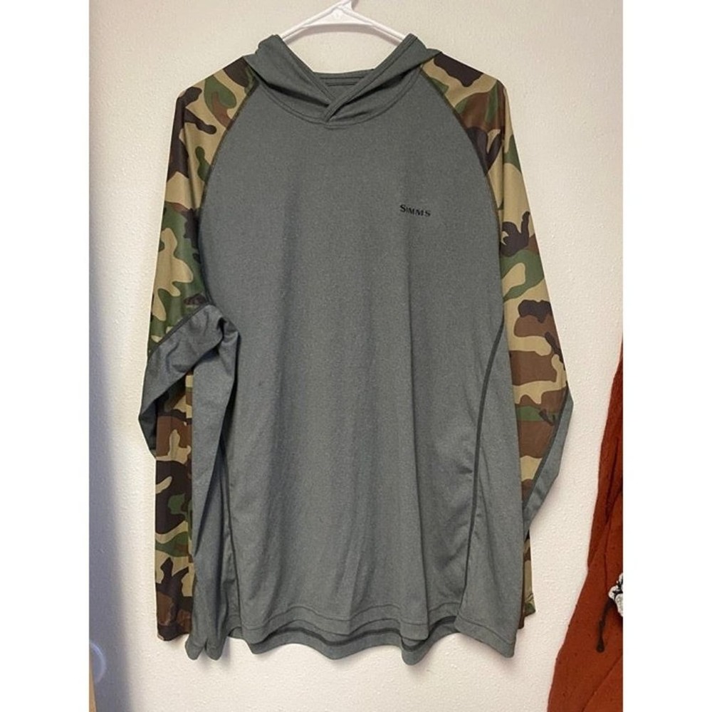 Mens Simms Long Sleeve Fishing Shirt Size XL